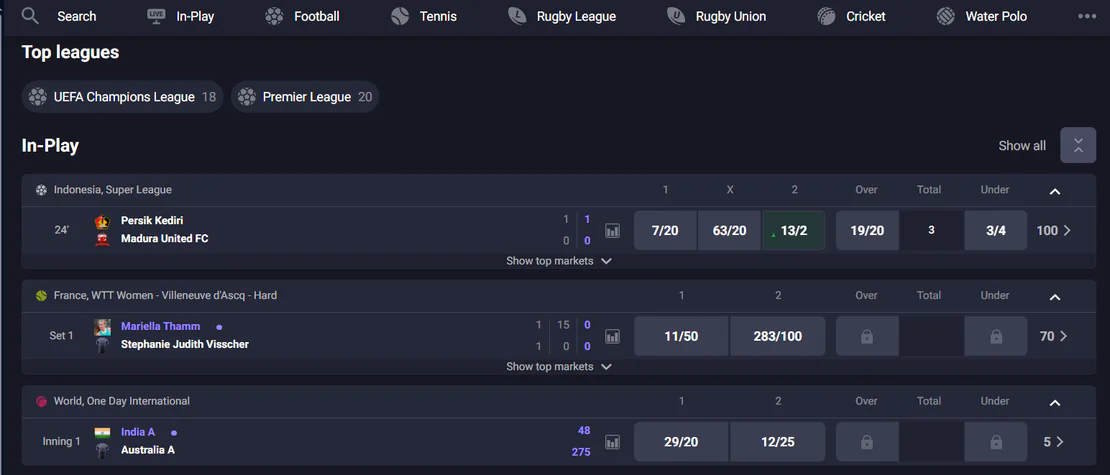 winica casino sports betting